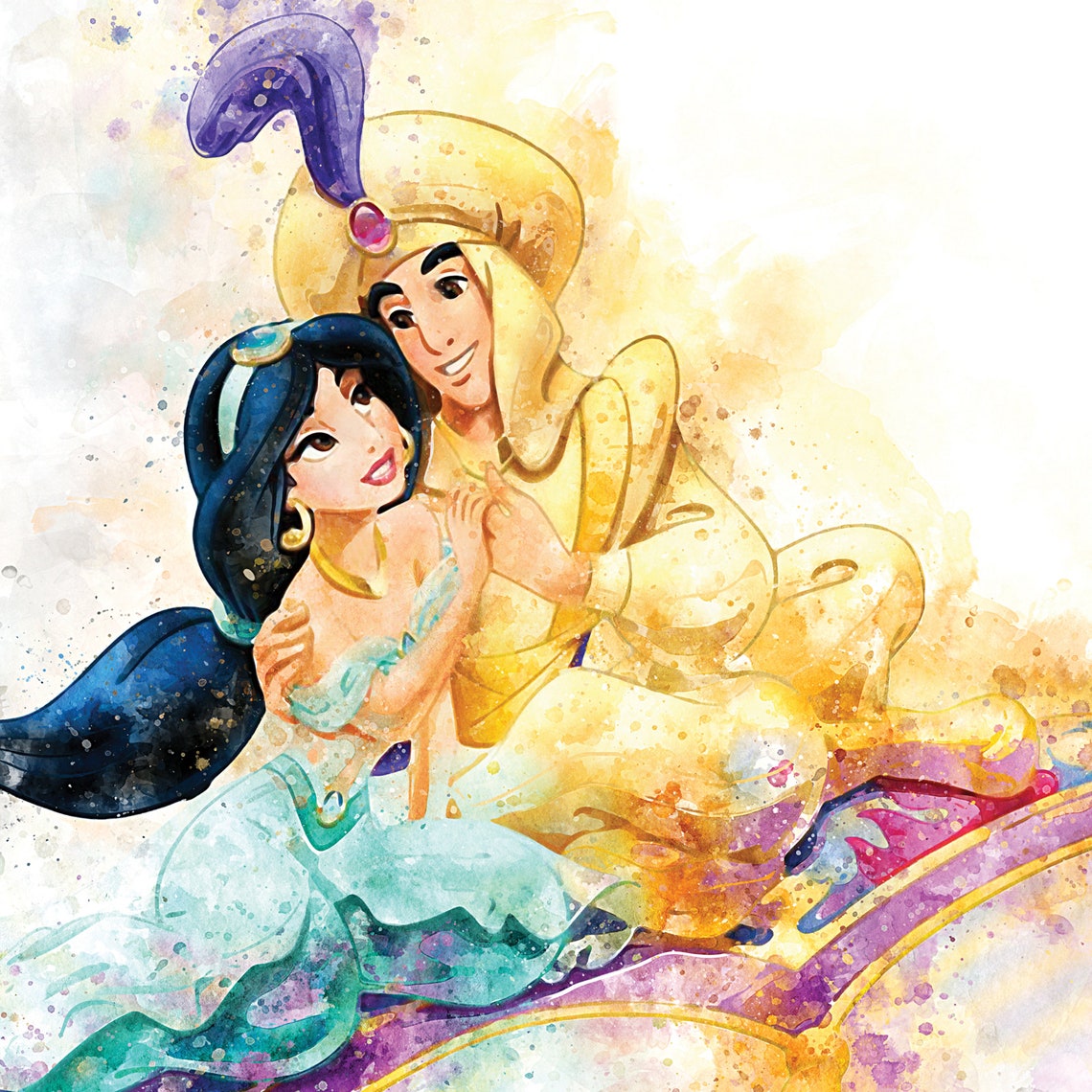 Aladdin Jasmine Magic Carpet Ride Disney Princess Etsy