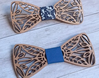 Nœud papillon en bois modèle FLEURUS, accessoire pour homme , accessoires mariage
