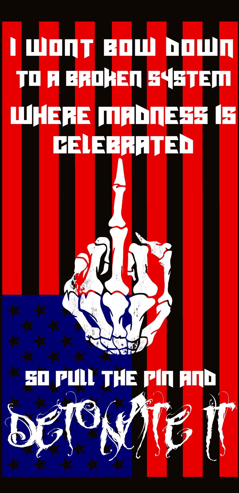 Motionless in White Red White & Boom Back Patch Etsy