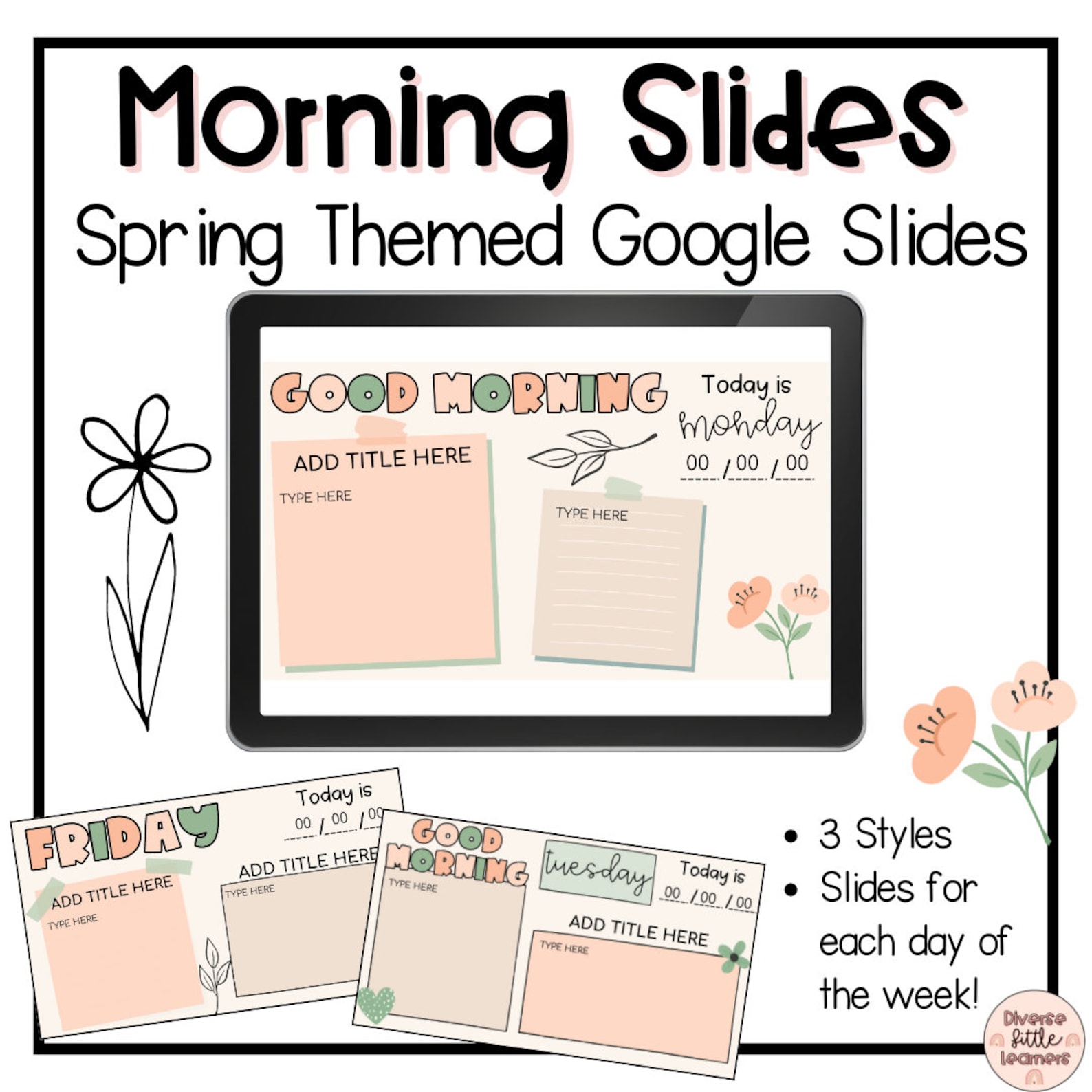 Morning Slides Templates for Google Slides | Seasonal Bundle ...