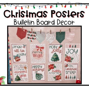 Christmas Classroom Posters | Bulletin Board Decor