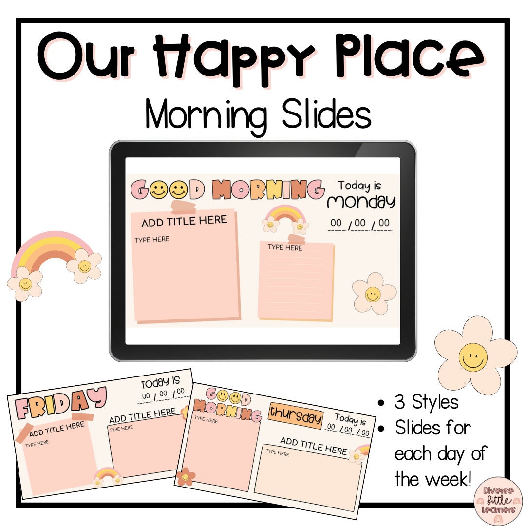 Morning Slides Templates for Google Slides Seasonal Bundle Etsy Morning Slides Templates for Google Slides Seasonal Bundle Etsy