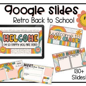 Retro Back to School Themed Google Slides Templates