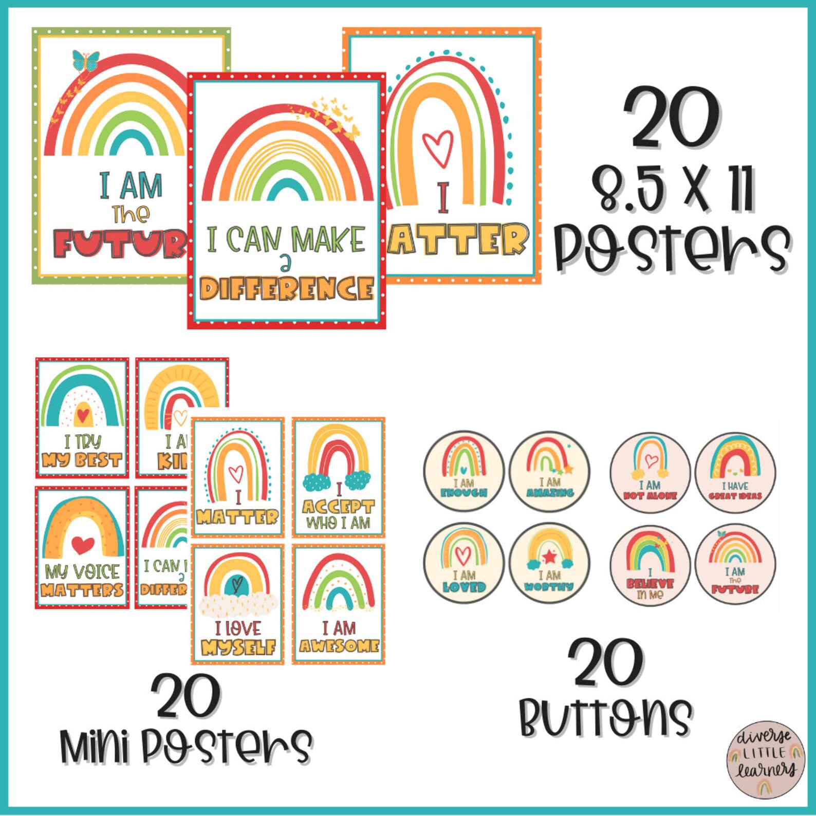 Affirmation Station Printable and Digital PDF and Google Etsy