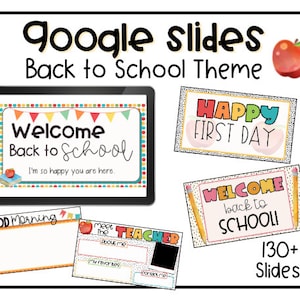 Back to School Themed Google Slides Templates: August and September | Digital