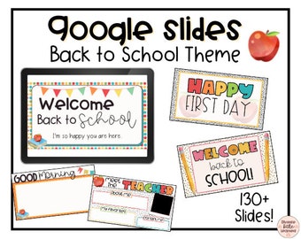 Back to School Themed Google Slides Templates: August and September | Digital