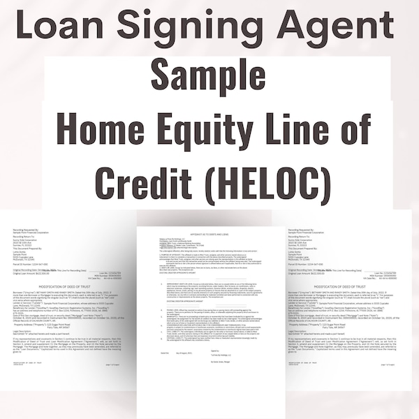 Sample Loan Package Etsy