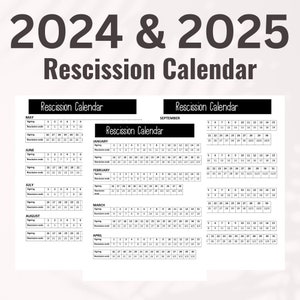 2024 Rescission Calendar Rescission Calendar 2024 Loan Signing Agent