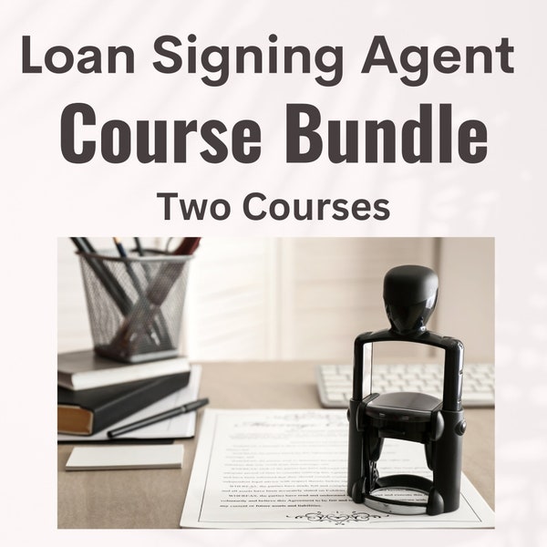 Signing Agent Information | Loan Signing Agent Information| Mobile Notary Information | Mobile Notary Agent Course| LSA Digital Download |