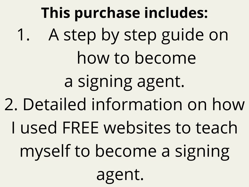 Signing Agent Information Loan Signing Agent Information Mobile Notary Information Mobile Notary Agent Course Digital Download 画像 2
