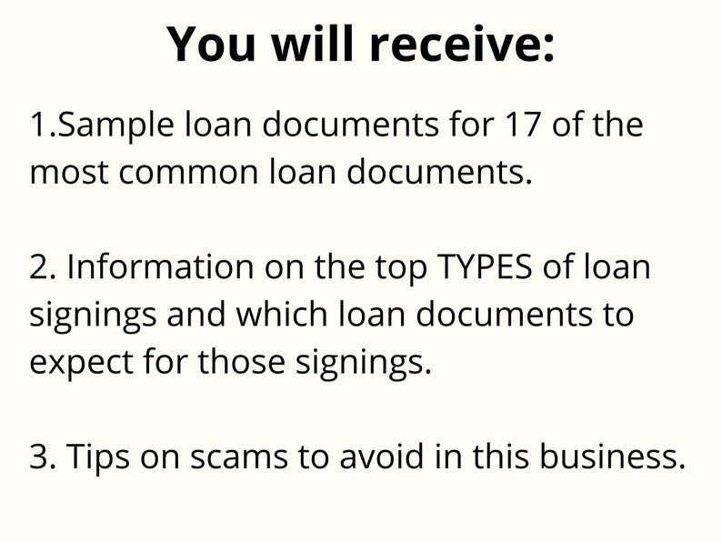 Signing Agent Information Loan Signing Agent Information Mobile Notary Information Mobile Notary Agent Course Digital Download image 3
