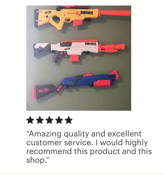 Nerf Gun Wall Mounts Etsy UK