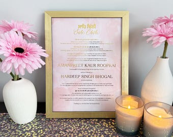 Invitación de boda personalizada de Sahe Chithi en inglés **¡DISEÑO ACTUALIZADO!**
