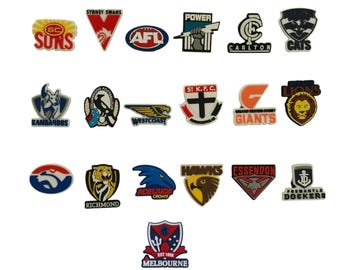 Shoe Charms for Crocs AFL Aussie Rules Football Footy Sport PVC Set - 1 or Multiple – One Tracked Postage Charge