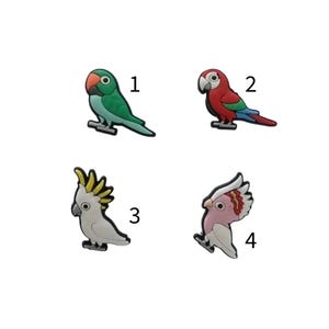 Shoe Charms For Crocs Parrot Birds Jungle Animal PVC Wildlife Aussie - 1 or Multiple – One Tracked Postage Charge