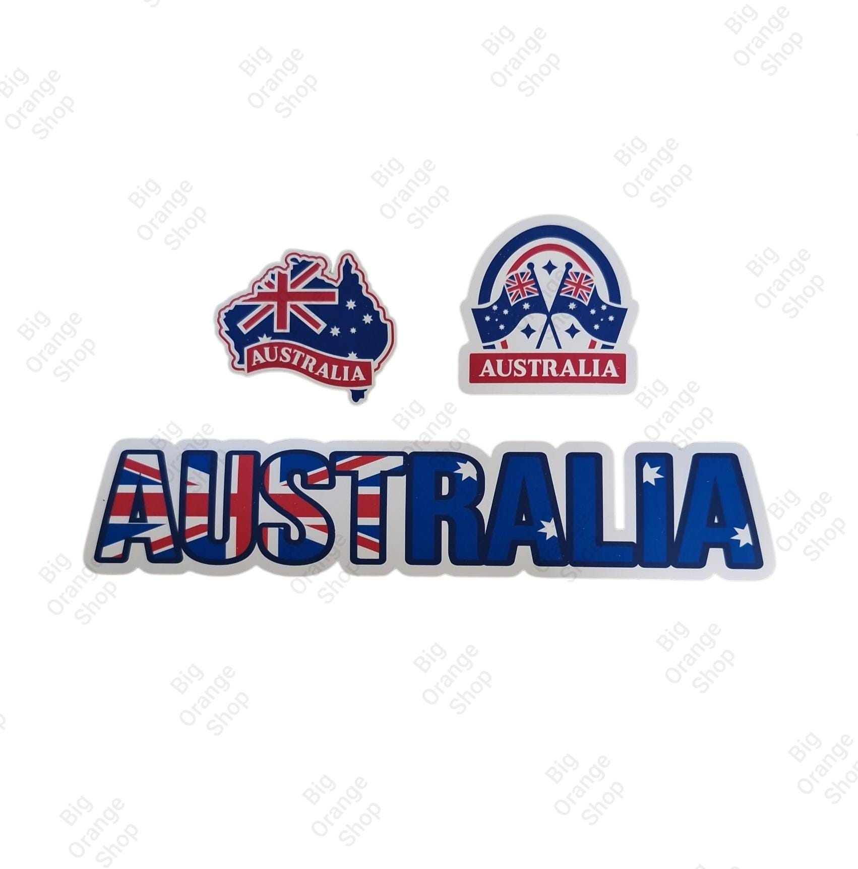 Aussie Themed Stickers Decals Vinyl Waterproof Laptop Water Bottle ...