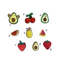 Shoe Charms for Crocs Fruit Mix Pineapple Cherry Avocado Watermelon Lemon product logo