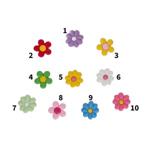Shoe Charms for Crocs Daisy Flowers Summer Garden Festival Hippy Floral