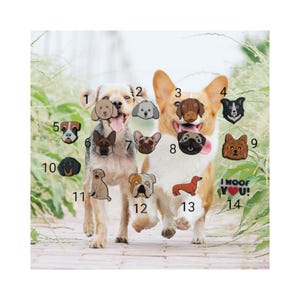 Croc Shoe Charms - Croc Jibbitz - DOGS - DOGGIES - Characters - PVC Shoe Charms - Freepost Australia