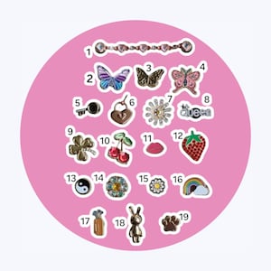 PVC Croc Shoe Charms: Bling Jibbitz Jewellery