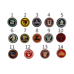 Shoe Charms for Crocs AFL Aussie Rules Football Footy Sport Team Set
