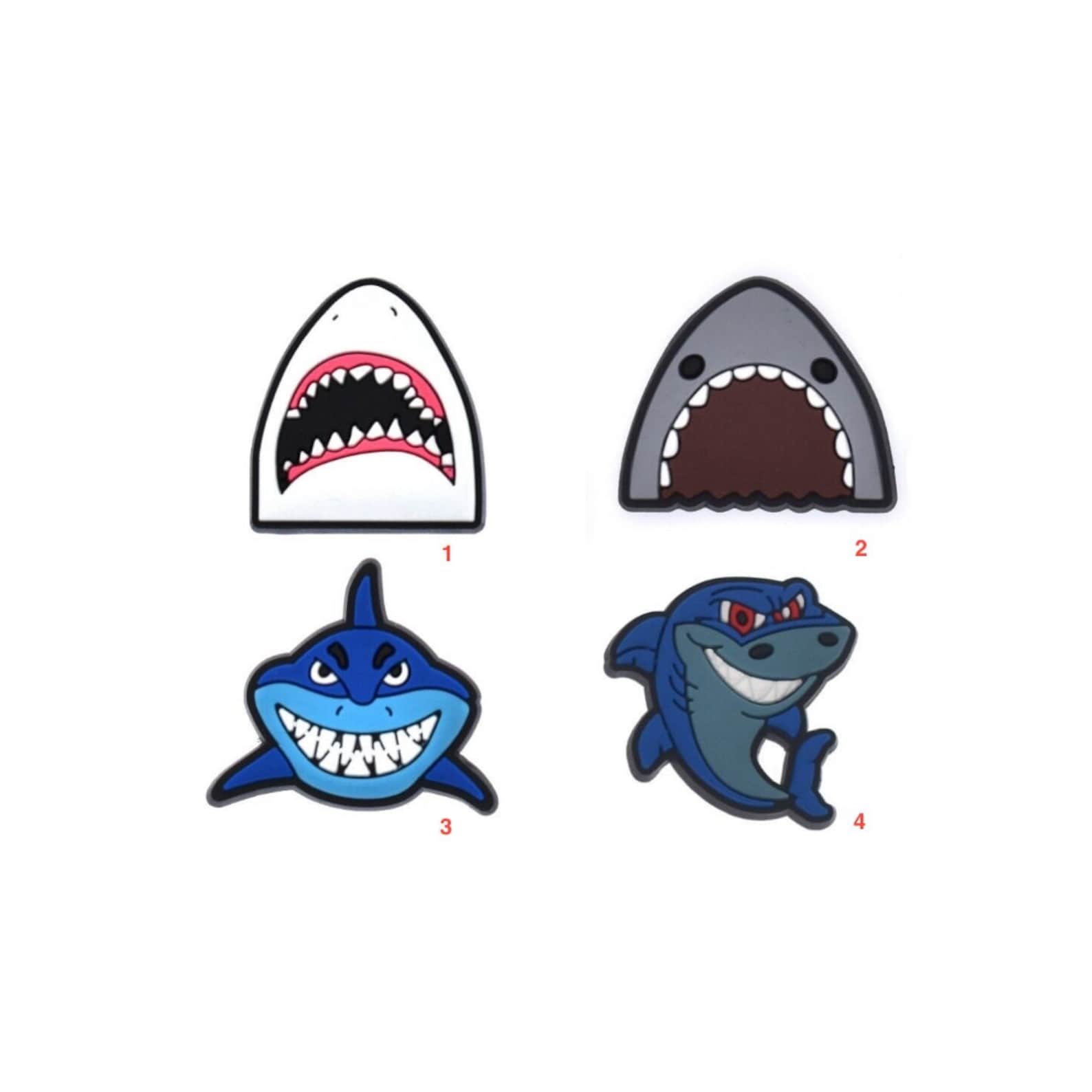 Croc Shoe Charms Croc Jibbitz SHARKS PVC Shoe Charms Etsy Australia