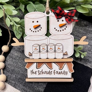 Personalized Family S&#39;mores ornament