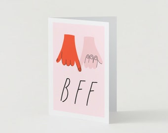 BFF Printable Galentine's Card | Valentines Card Printable | Digital Romantic Cards | Printable Romantic Cards | Friends Card Digital