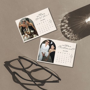 Cartão de proposta de madrinha, Cartão de proposta de casamento de honra, Você será minha madrinha, Modelo de calendário Canva, Para impressão DOWNLOAD INSTANTÂNEO