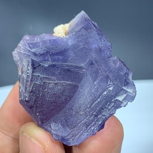 Natural Purple Phantom Cubic Fluorite Specimen From Baluchistan Pakistan , Fluorite Specimen , Fluorite Crystal , Weight : 60 Grams
