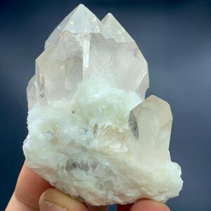 Natural Mountain Shape Terminated Smoky Quartz With Cleavandite Specimen, Quartz Specimen , Quartz Crystal ,  Weight : 119 Grams