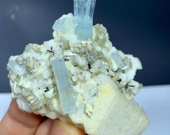 アクアマリン標本、アクアマリンクリスタル、クォーツクリスタル