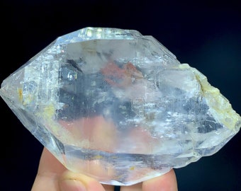 Buy Highly Lustrous Step Wise Terminated Transparent Gwindel Quartz  Specimen From Skardu , Rare Rainbow Inclusions Inside , Weight : 291 Grams  Online in India - Etsy