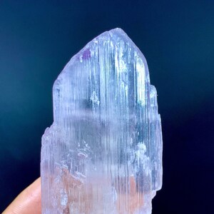 Natural Kunzite Crystal , Kunzite Mineral , Kunar Kunzite , Kunzite Gemstone , Pink Kunzite Crystal , Weight : 96.5 Grams