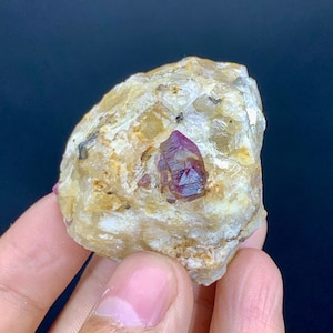 Natural Coroundum Crystal On Matrix, Corundum Specimen , Corundum  Minerals , Corundum ,Crystal Corundum Form Skardu Pakistan - 80.5  Garms