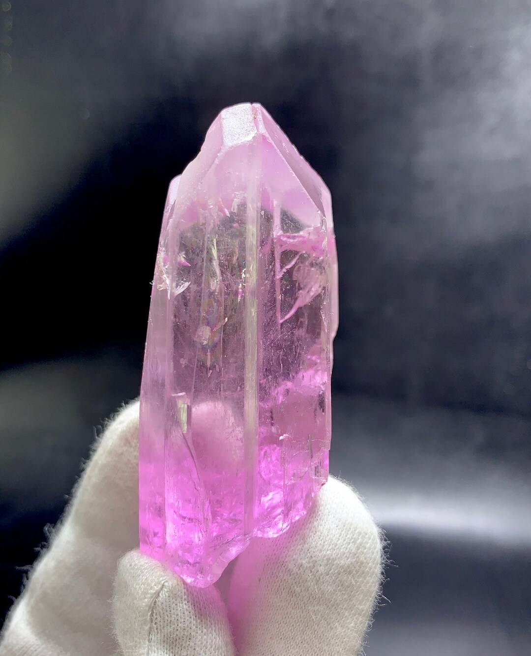 Magenta Pink Kunzite Crystal Specimen, Gem Grade Transparency 119 Grams ...