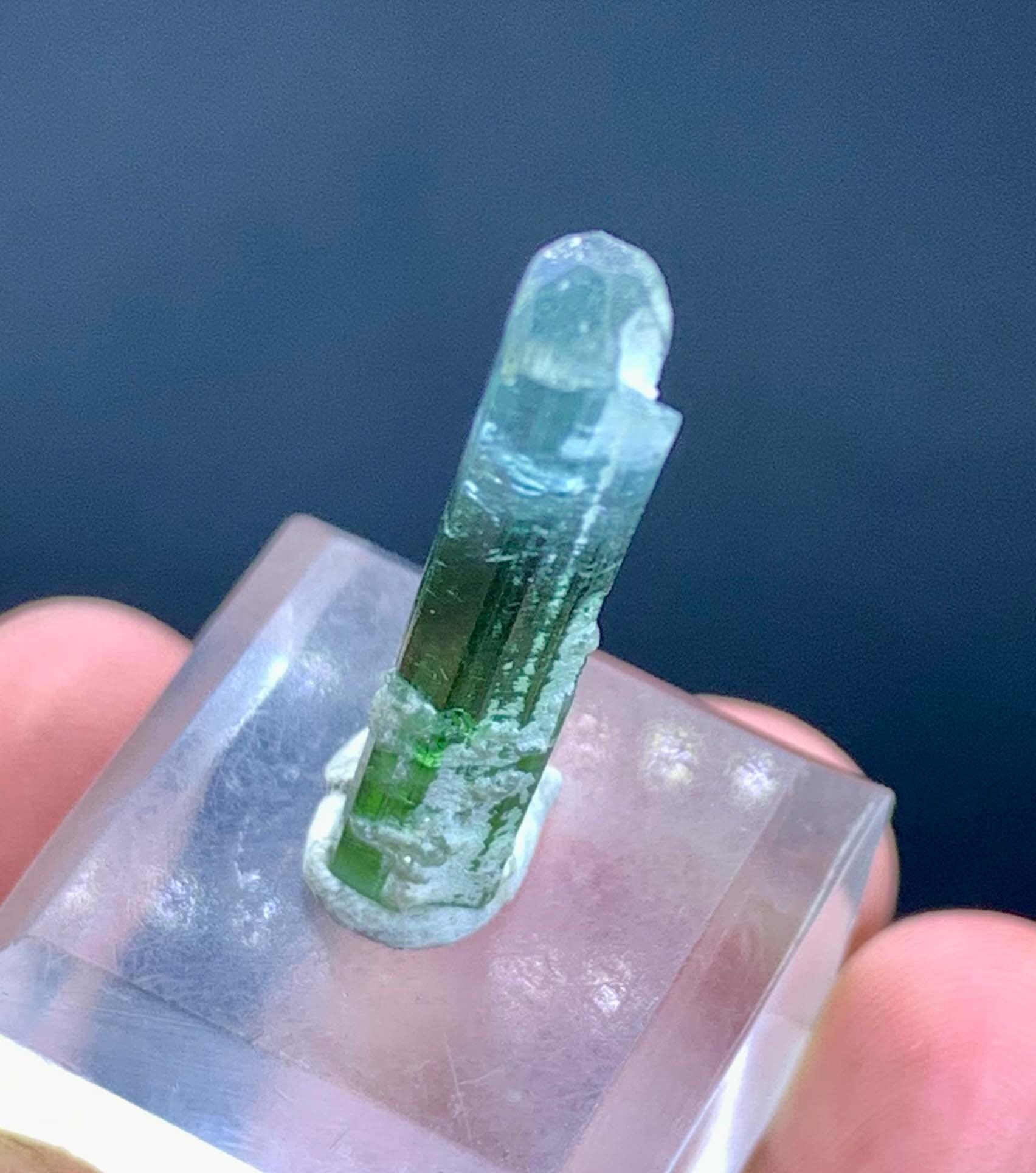 Aesthetic Green Bi Color Tourmaline Crystals ,tourmaline