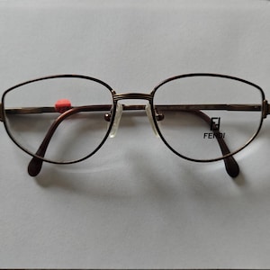 Vintage Fendi Glasses F 28 Havana Antique Bronze Read For Your Prescription-New