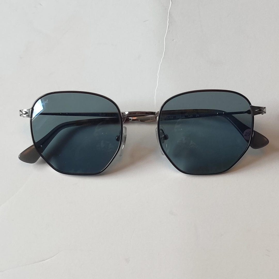 Persol Optical Sunglasses Brown With Light Blue Tinted Lens 2446S