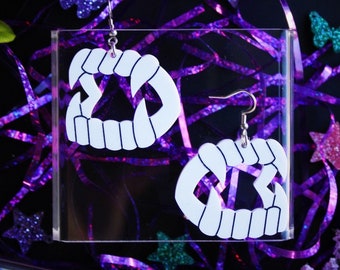 Olivia Rodrigo Vampire Teeth Earrings GUTS TOUR