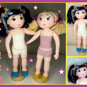 Crochet Doll Pattern, Amigurumi Doll Tutorial, Knitted Doll Making, Stuffed Doll Pattern, Handmade Crochet Doll, Cute Crochet Doll Making