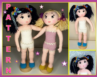 Crochet Doll Pattern, Amigurumi Doll Tutorial, Knitted Doll Making, Stuffed Doll Pattern, Handmade Crochet Doll, Cute Crochet Doll Making