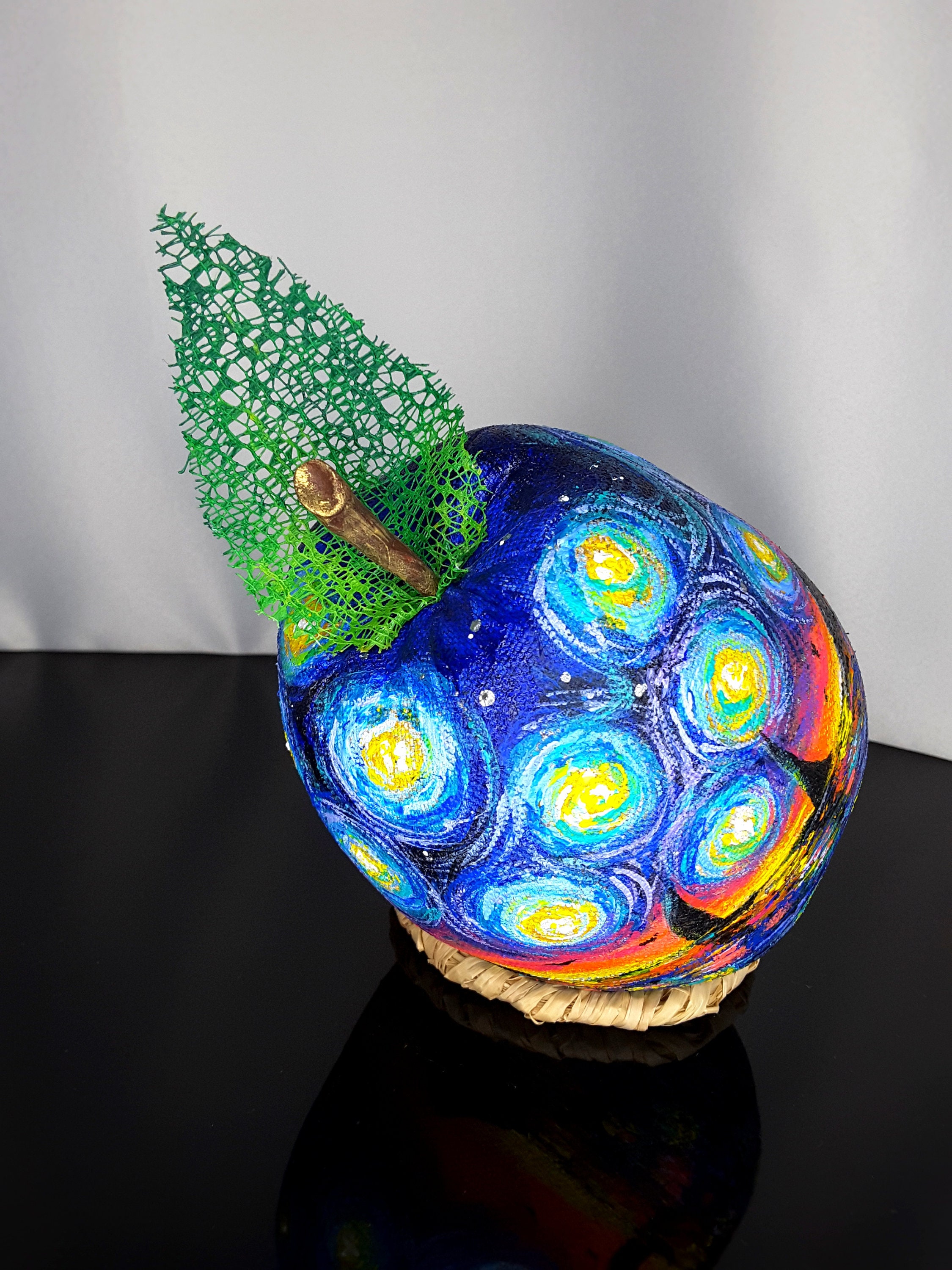 Small Acrylic Painting on Canvas Apple Landscape Home Etsy