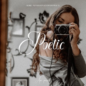 10 POETIC Dark Academia Aesthetic LIGHTROOM Presets