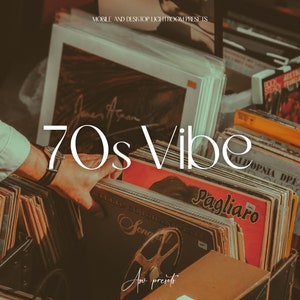 10 &quot;70&#39;s VIBE&quot; Warm Vintage Retro Lightroom Presets