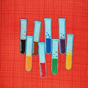 Test Tube Embroidered Patch