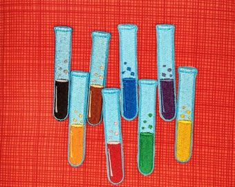 Test Tube Embroidered Patch