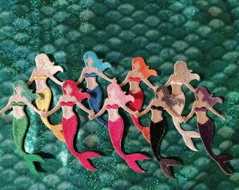 Simple Mermaid Patch Embroidered Iron On