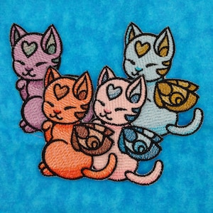 Charmed Cat Embroidered Pach Iron On Sew On