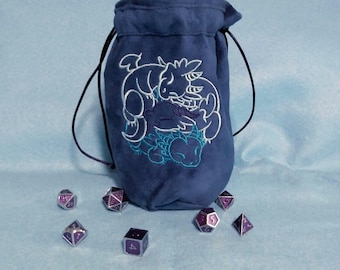 DISCOUNTED Trio of Dragons Cuddling Dice Bag